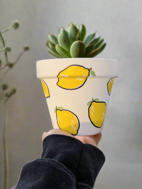 Lemon Dots Planter